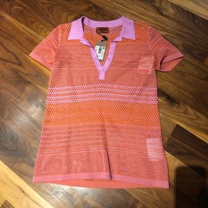 Missoni Orange Label Knit T shirt Blouse 40